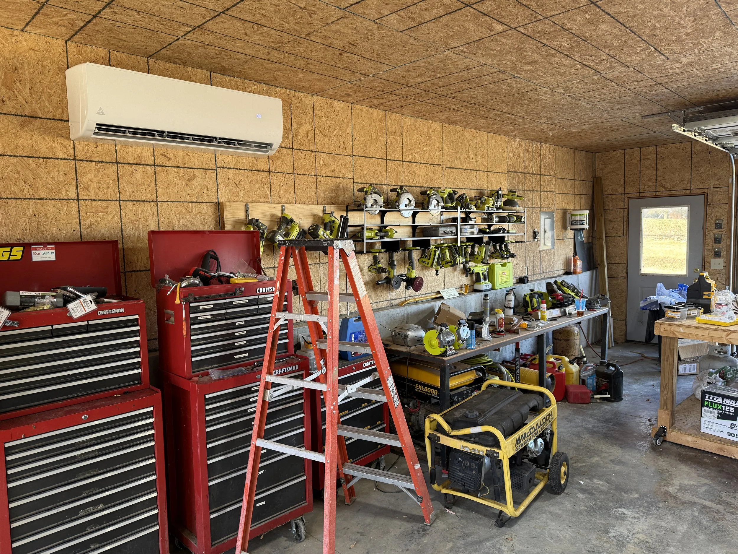 Mini Split Garage Install 1