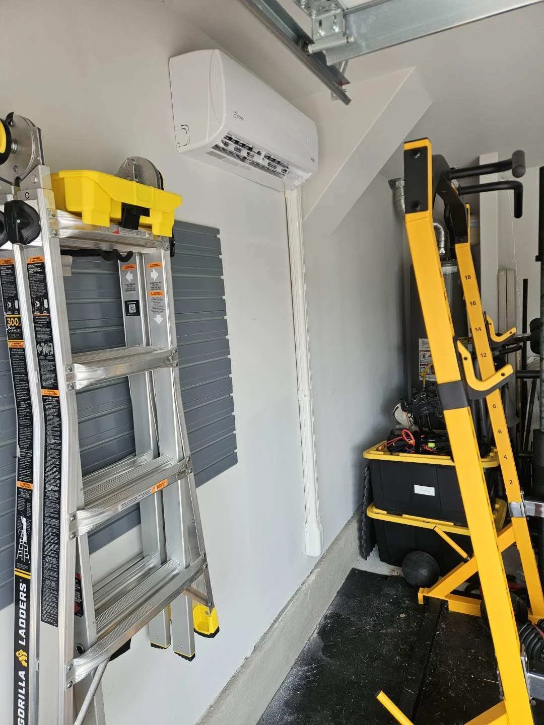Mini Split Garage Install 2