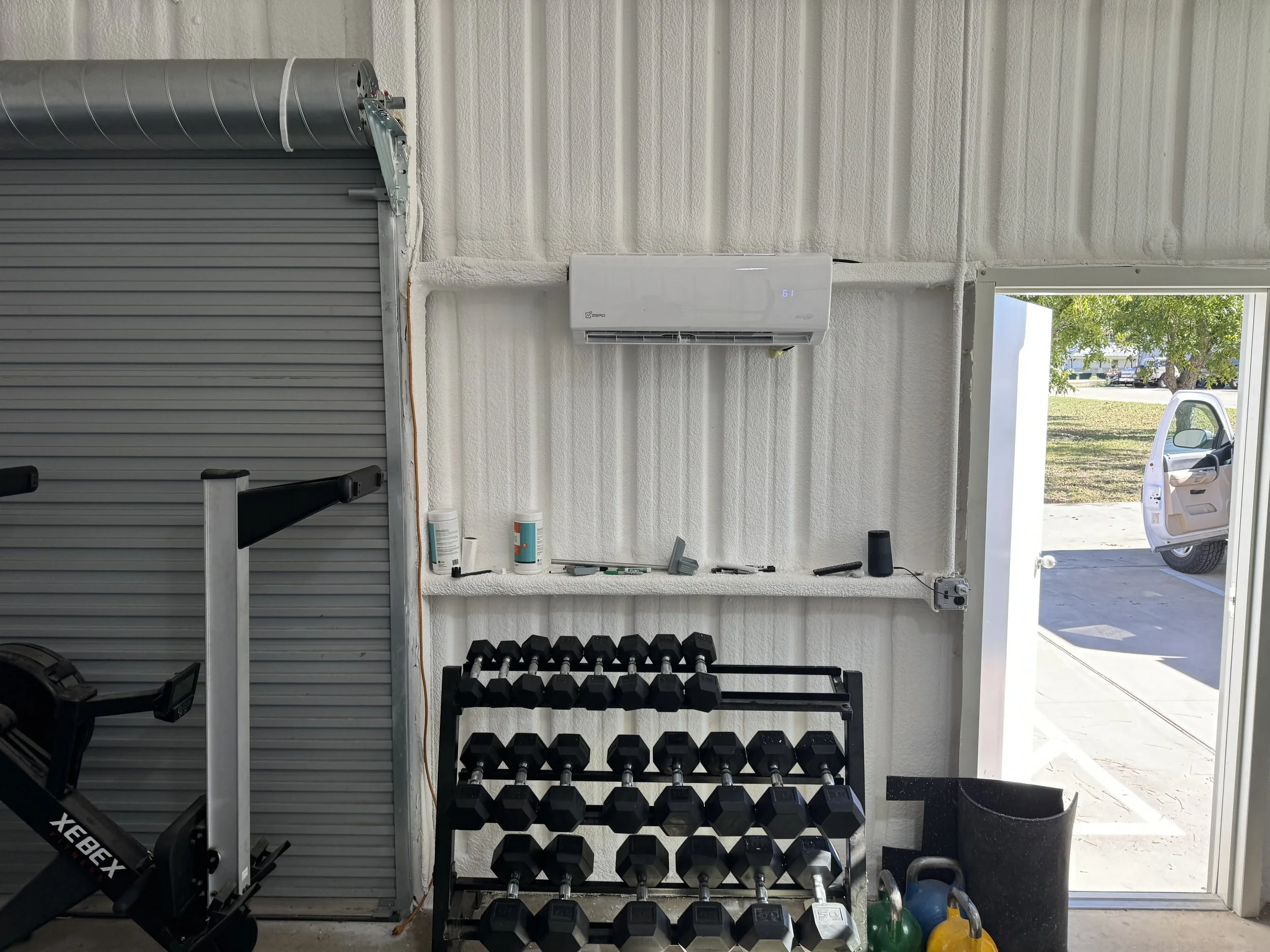 Mini Split Shed Install