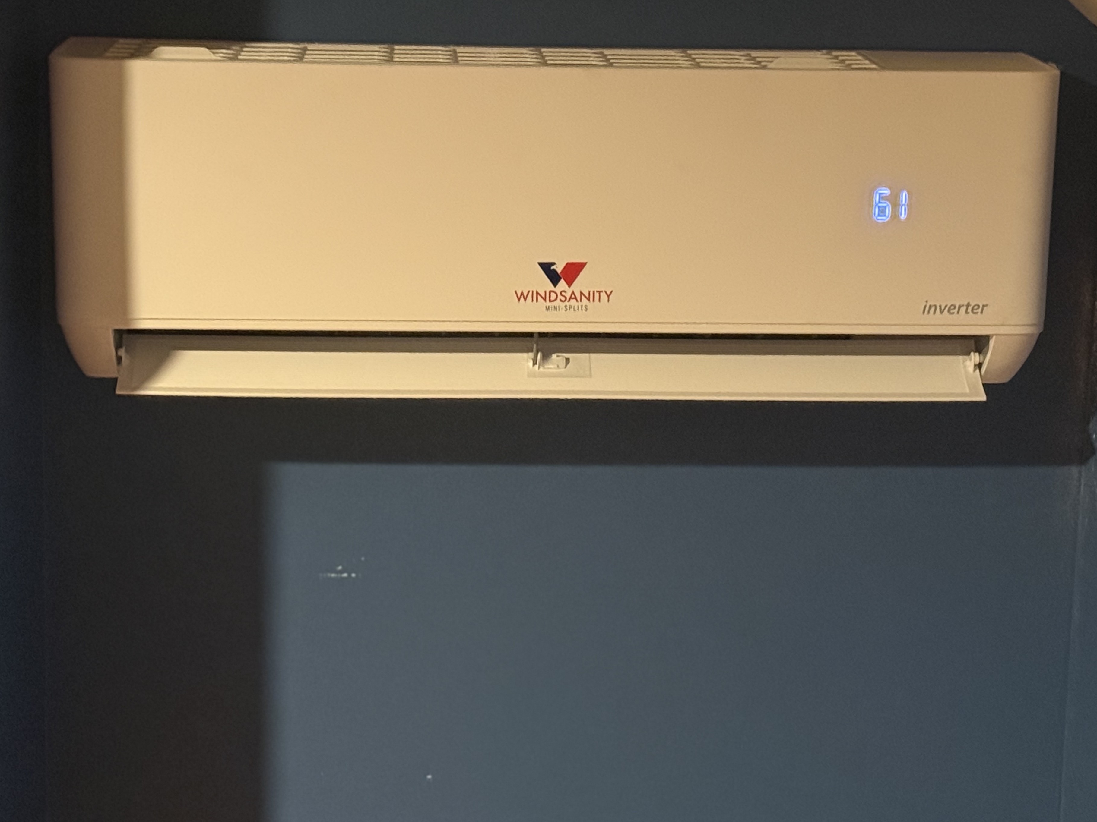 Windsanity mini-split installation on a home exterior